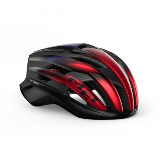 Kask rowerowy Met Trenta 3K Carbon Mips M red iridescent