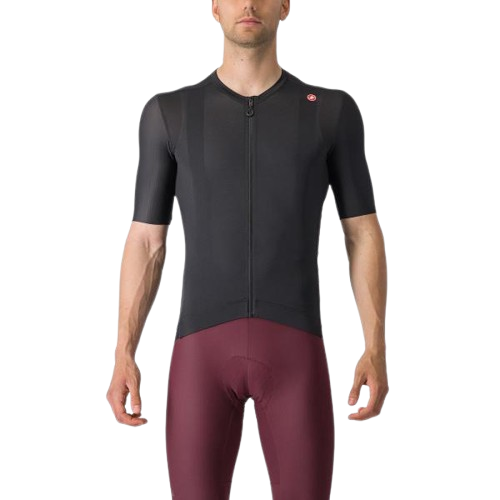 Koszulka kolarska Castelli Espresso light black/dark gray XXL