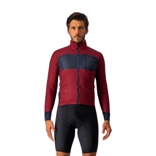 Kurtka kolarska Castelli Unlimited Puffy bordeaux/savile blue-indigo M