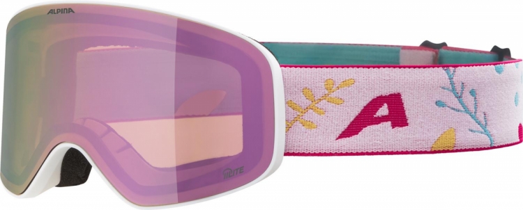 Gogle narciarskie Alpina Fernie Q-lite white-flower matt szkło q-lite