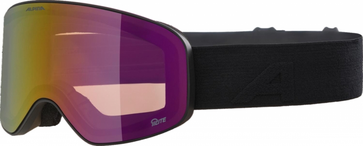 Gogle narciarskie Alpina Fernie Q-lite black matt szkło q-lite red s2