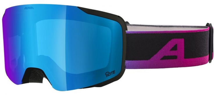 Gogle narciarskie Alpina Taos q-lite black-oil matt szkło q-lite blue s2