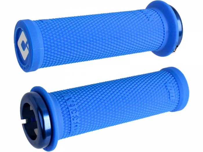 Chwyty rowerowe ODI Grips Ruffian Mini V2.1 niebieskie 110mm