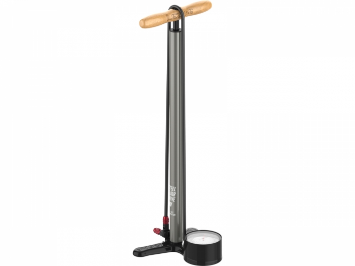 Pompka rowerowa Lezyne Steel HV Drive 3.5, 100PSI flat grey