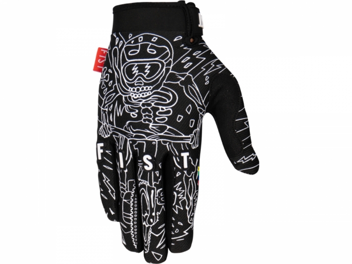 Rękawiczki rowerowe FIST Sam Hill The G.O.A.T L, czarno-białe