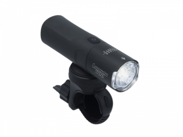 Lampka rowerowa przednia Author Lumina 600lm USB czarna