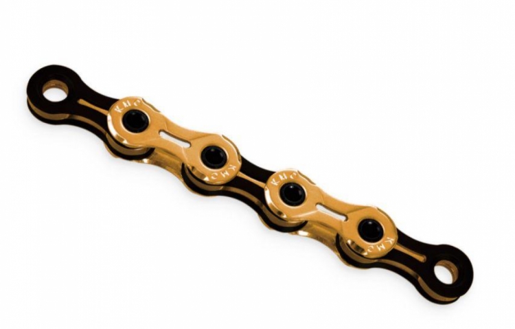 Łańcuch rowerowy 11-biegowy KMC X11SL Ti-N Gold/Black, 1/2x11/128