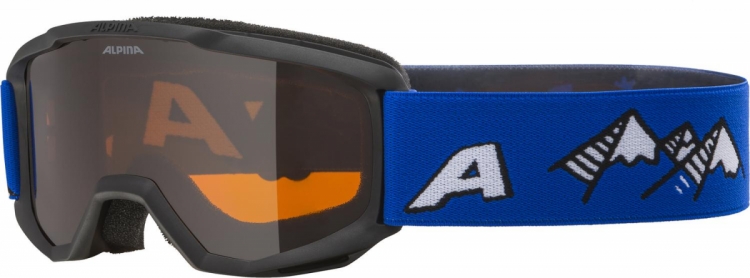 Gogle narciarskie Alpina junior piney black-blue matt szkło orange s2 