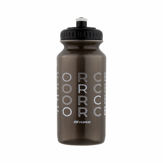 Bidon rowerowy Force Enjoy 0,5 l, przezroczysta czarno-biała