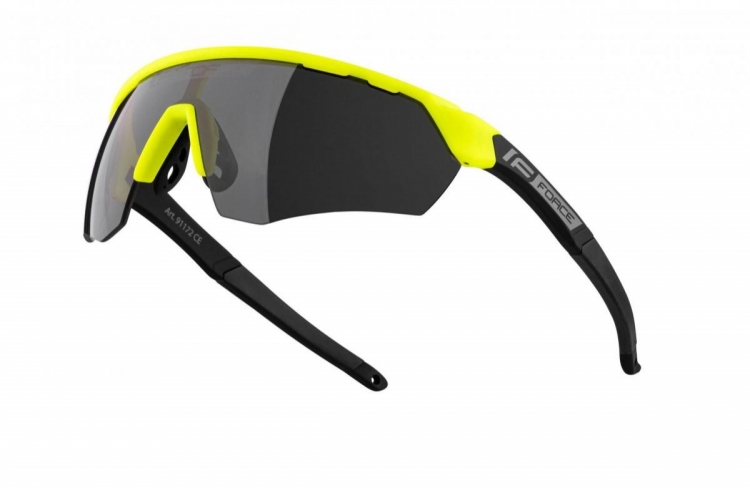 Okulary przeciwsłoneczne Force Enigma fluo-czarne, czarne szkła
