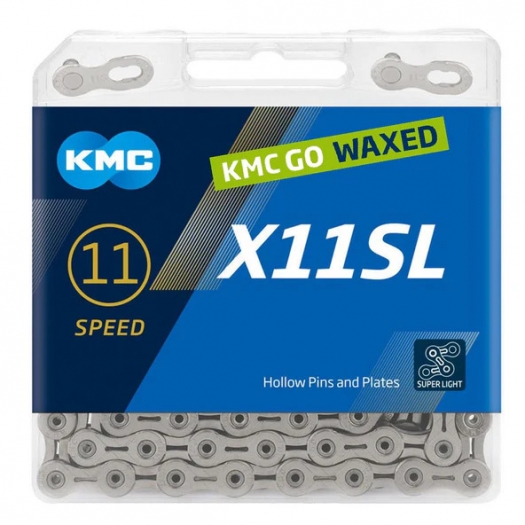 Łańcuch rowerowy 11-rz KMC X11SL 118L waxed