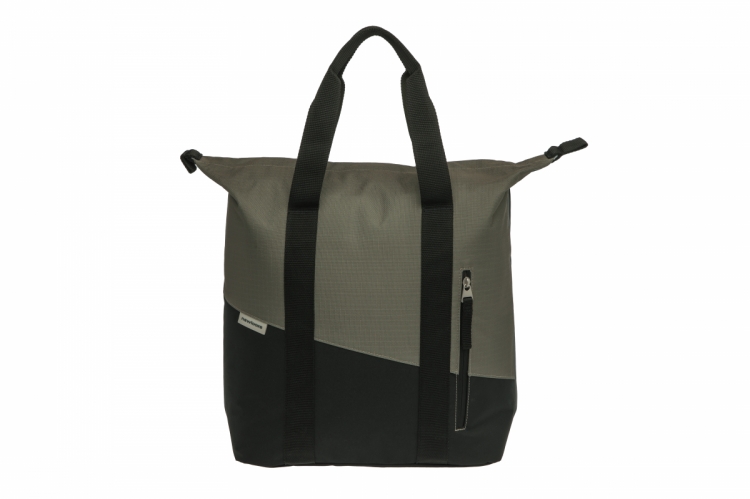 Torba rowerowa na zakupy New Looxs Kota Oslo czarno-zielona 24L