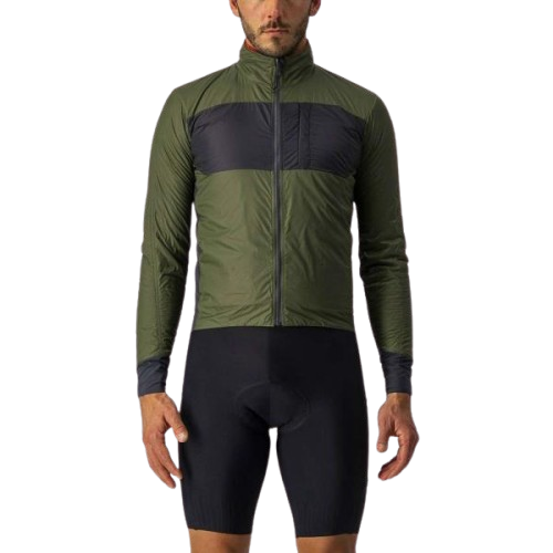 Kurtka kolarska Castelli Unlimited Puffy green/dark gray rozmiar XXL