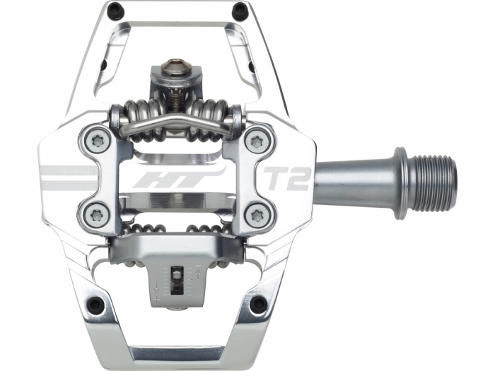 Pedały zatrzaskowe HT Components HT-T2 srebrne