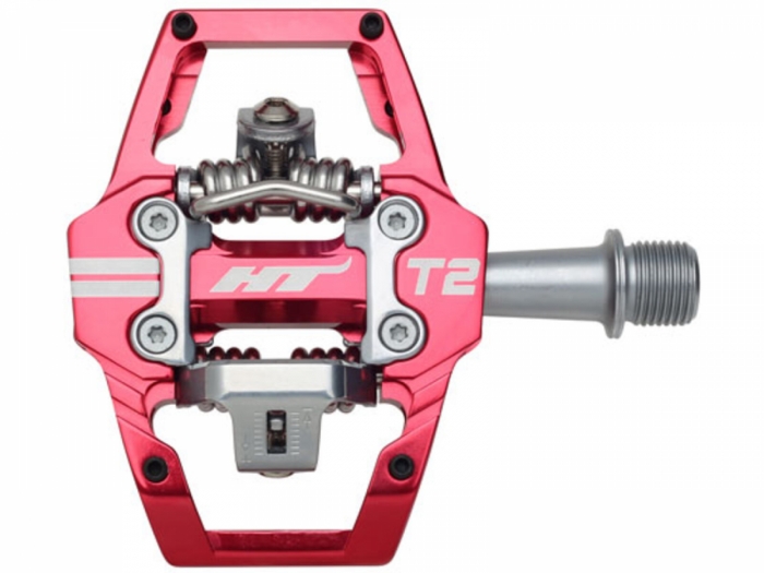 Pedały zatrzaskowe HT Components HT-T2 czerwone