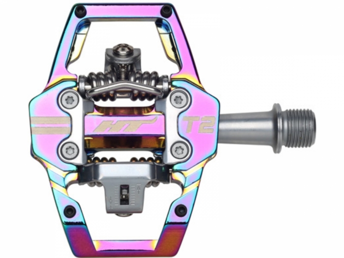 Pedały zatrzaskowe HT Components HT-T2 oil slick