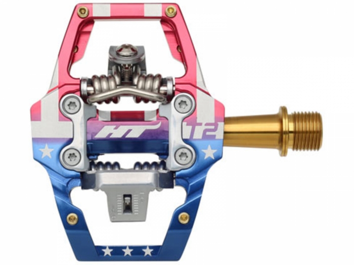 Pedały zatrzaskowe HT Components HT-T2T Stars and Stripes