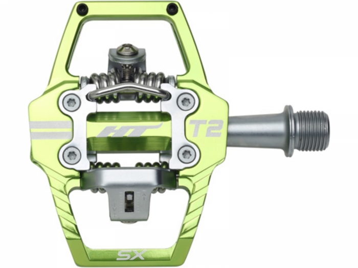 Pedały zatrzaskowe HT Components HT-T2-SX jabłko zielone