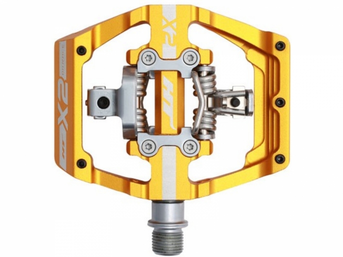 Pedały zatrzaskowe HT Components HT-X2 złote