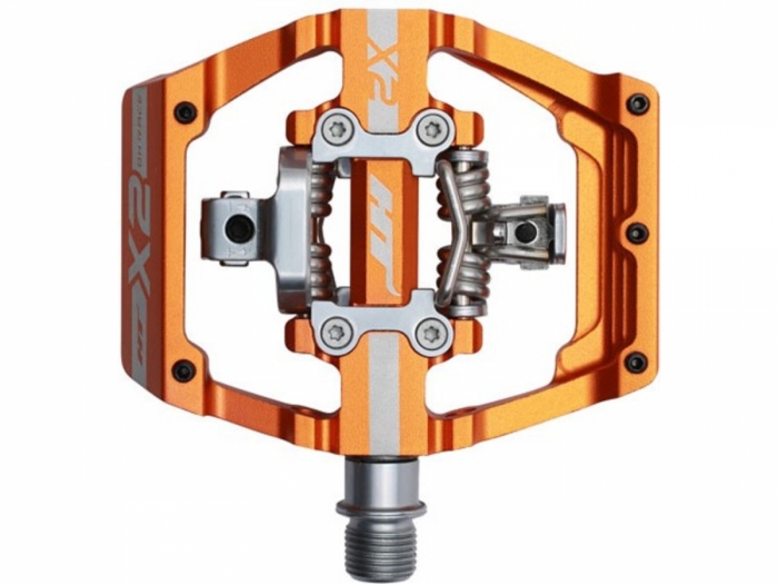Pedały zatrzaskowe HT Components HT-X2 pomarańczowe