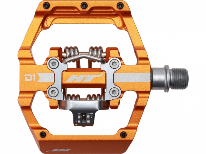 Pedały rowerowe HT Components HT-D1 pomarańczowe