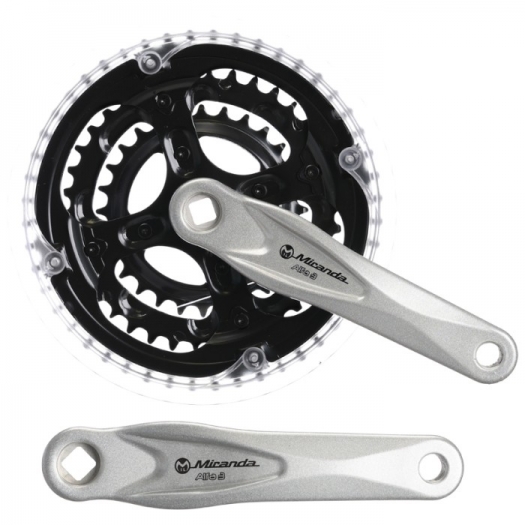 Mechanizm korbowy Miranda ALFA3 Alu/Stal 170mm 48/38/28T