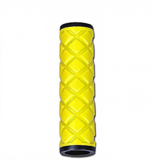 Chwyty rączki rowerowe PCV żółte 115mm