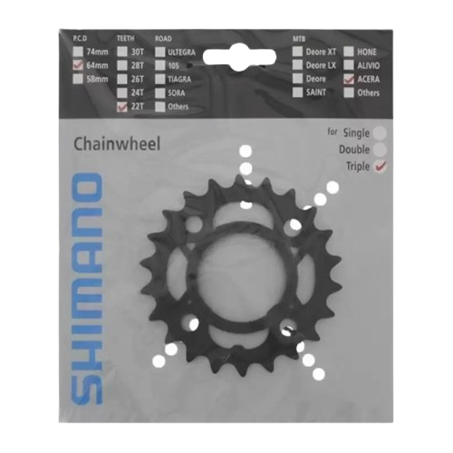 Tarcza do korby Shimano 22t M361 czarna