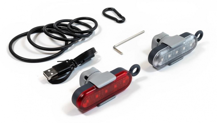 Lampki rowerowe zestaw Reelight Stadium Bike czarne