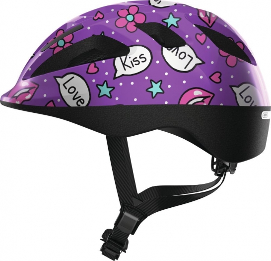Kask rowerowy dziecięcy Abus Smooty 2.0 purple kisses M