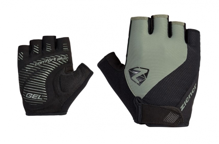 Rękawiczki rowerowe krótkie Ziener Collby green stone r. 9,5