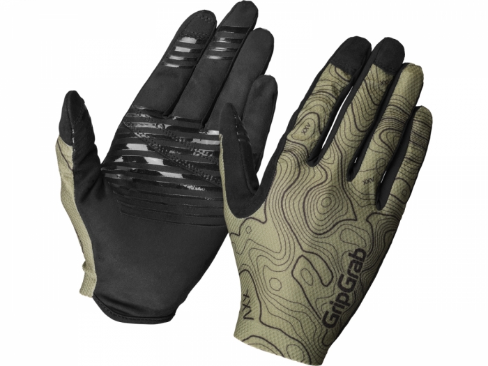 Rękawiczki rowerowe GripGrab Rebel zielone, XL