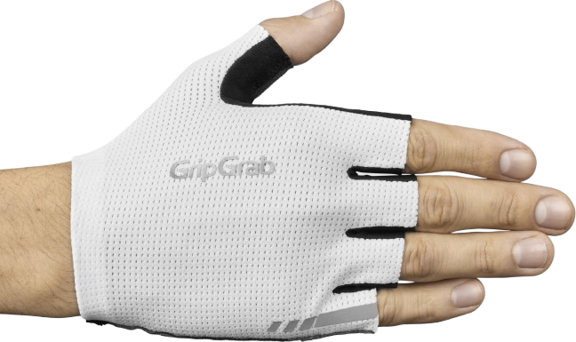 Rękawiczki rowerowe krótkie GripGrab PACR InsideGrip białe, XL