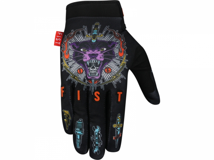 Rękawiczki rowerowe FIST Panther M, czarne