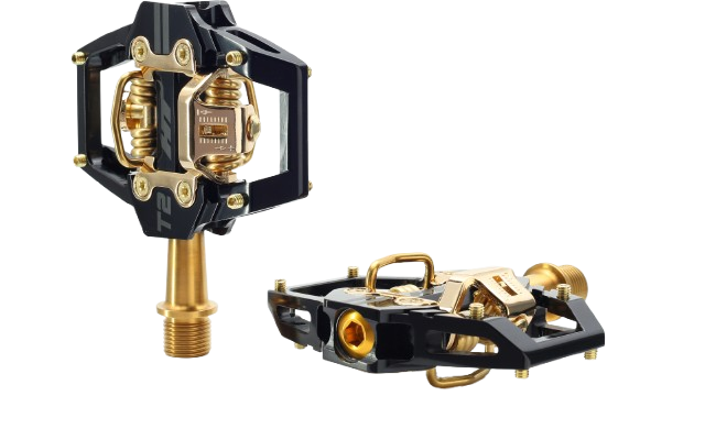 Pedały zatrzaskowe HT Components HT-T2T pomarańczowe