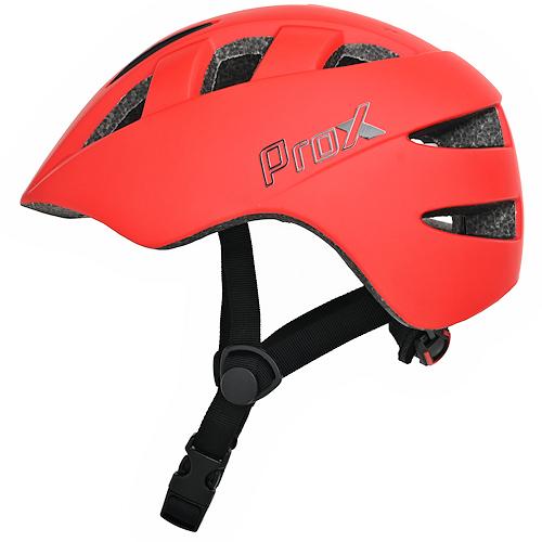 Kask rowerowy dziecięcy Prox Nat czerwony M 48-54 cm