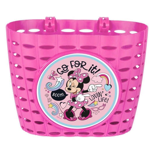 Koszyk rowerowy przód plastik Disney Minnie