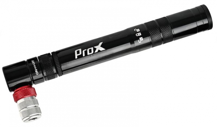 Pompka rowerowa ręczna Prox CNC Samum Mini alu  Co2 czarna 110 psi