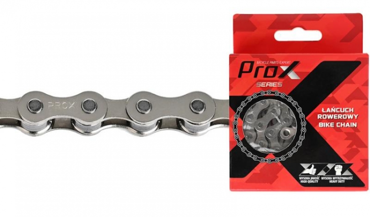Łańcuch rowerowy Prox 1C 1-rz 112L, srebrny 
