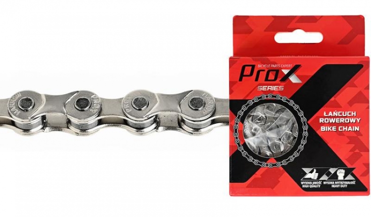 Łańcuch rowerowy Prox Z8 8-rz 116L, srebrny