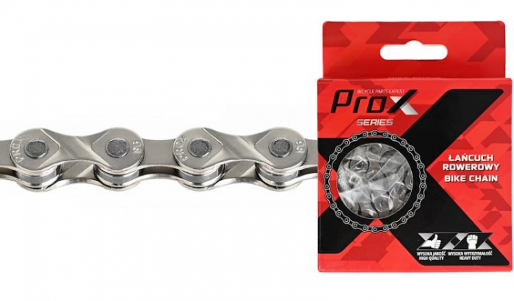 Łańcuch rowerowy Prox Z9 9-rz 116L, srebrny