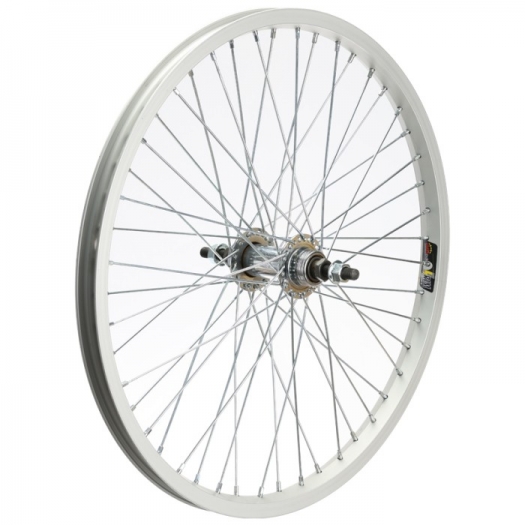 Koło rowerowe tylne 20 BMX01 3/8 M30 48H srebrne