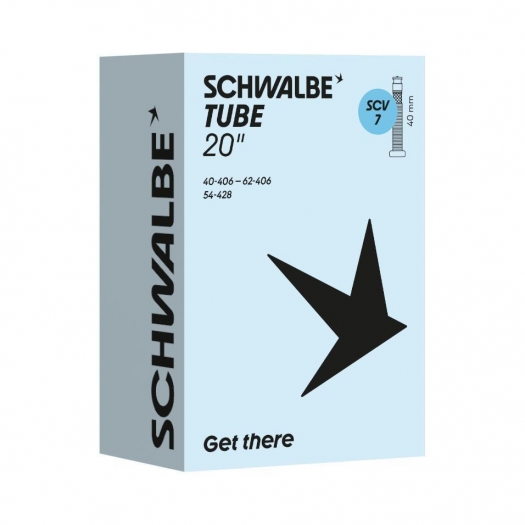 Dętka rowerowa Schwalbe 20 cali 40/62-406 SCV7 Clik Valve 40mm 