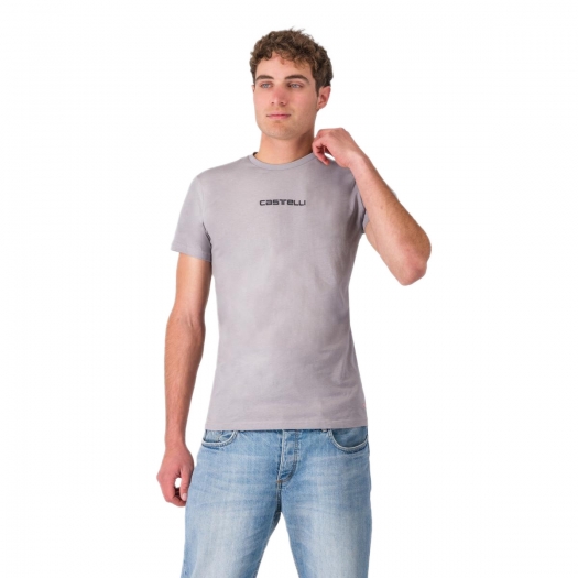 Koszulka bawełniana Castelli Classico szara rozm. XL