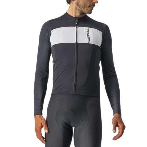 Bluza kolarska Castelli Prologo 7 UPF 30, srebrna S