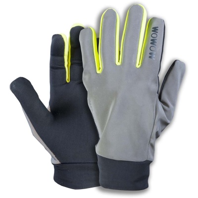 Rękawiczki rowerowe odblaskowe WOWOW Dark Gloves 2.0 S