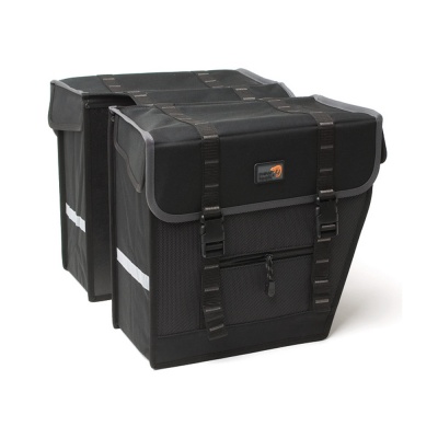 Sakwa rowerowa 2-komorowa New Looxs Maxi 21l szary - czarny
