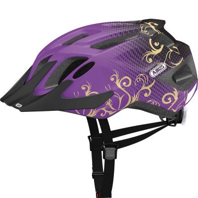 Kask rowerowy abus mountx maori purple s 48-54cm