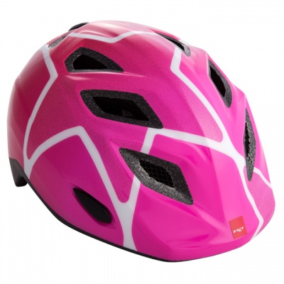 Dziecięcy kask rowerowy met elfo różowe gwiazdy