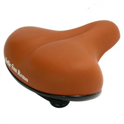 Siodełko rowerowe Selle San Remo brązowe - E